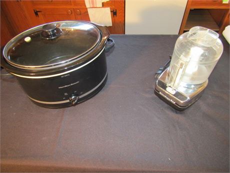 Hamilton Beach Crock Pot and Kitchen Aid Food Processor