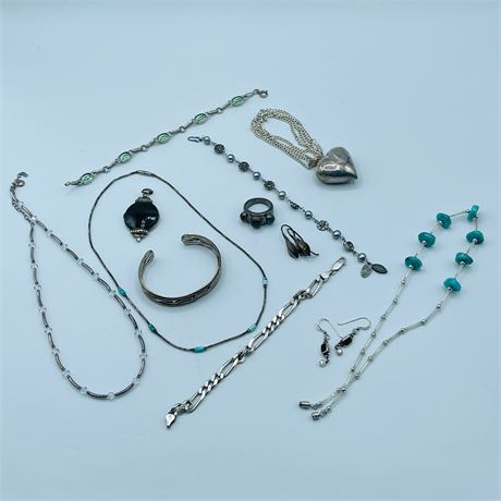 Silver Tone & Sterling Silver Jewelry Collection