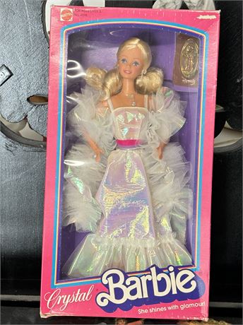 1983 Crystal Barbie Doll New Old Stock Complete In Original Box