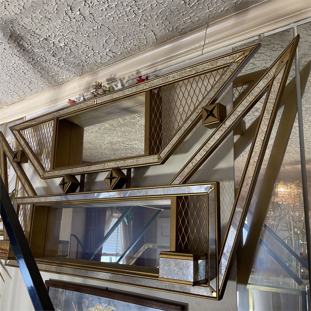 Great Finds Online Auctions - MCM Large Atomic Shadow Box Hanging Mirror