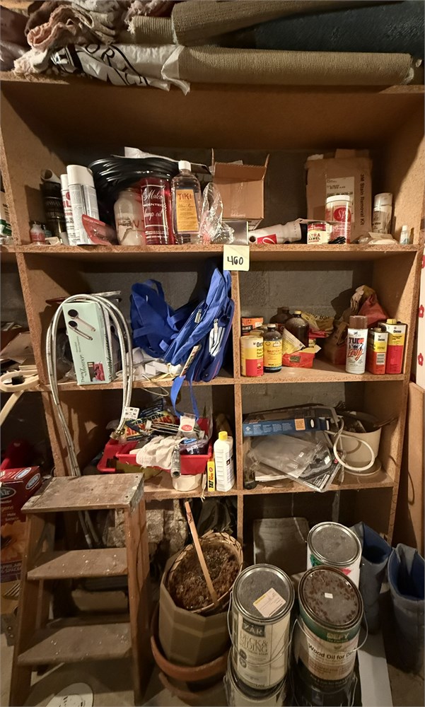 Window Height Bookcase Great Finds Online Auctions - Vintage Basement Shelf Contents Lot