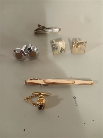 Mix Lot of Cuff Links and More