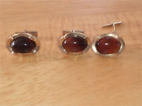 Set Of Cufflinks and Tie Tack