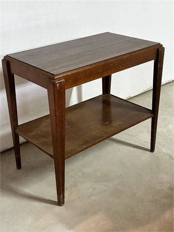 Mid Century Modern Wood Side Table