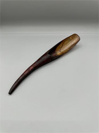 Antique Wooden Horn Spoon