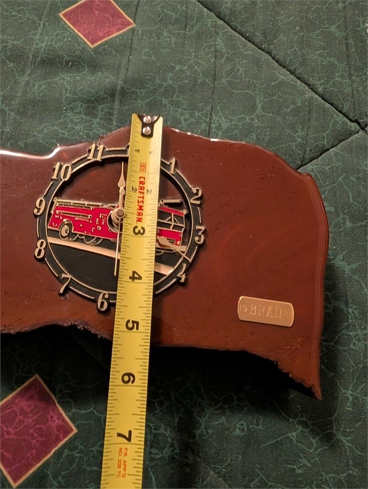 Great Finds Online Auctions - Vintage Live Edge Slab Wood Fire Engine ...
