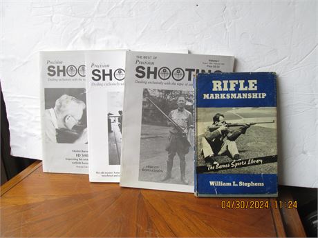 3 Vintage Precision Shooting Editions & Rifle Marksmanship Book Lot