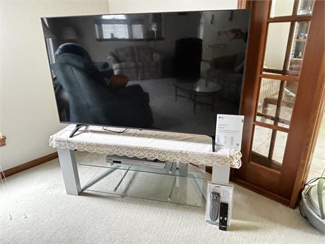 Lot of LG LED 50” in Big Screen TV  + Stand & Panasonic DVD Player