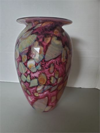 Vintage Eickholt Art Glass Vase