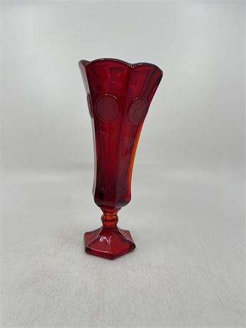 Fostoria Ruby Red Coin Vase