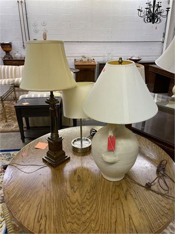 Table Lamp Grouping of Three