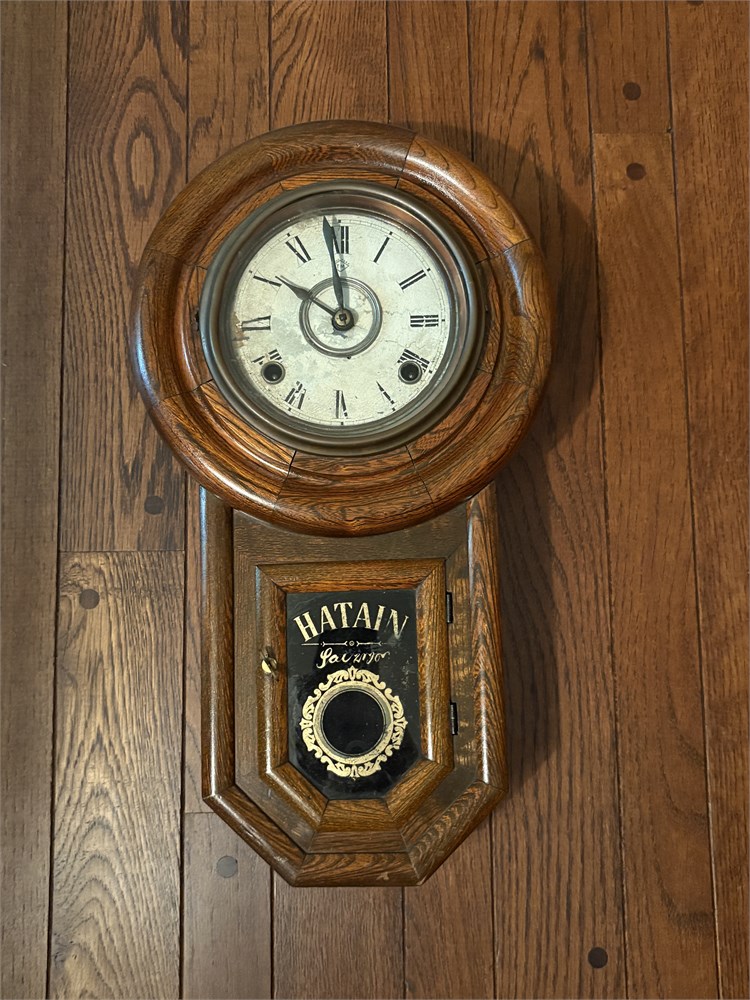 インテリア時計 AICHIKEN CLOCK MAKERS' UNION'S R8SC339 Great Finds Online Auctions - Antique Aichiken Clockmakers Union