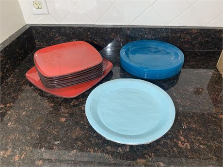 Melamine Plates and Plastic Plates