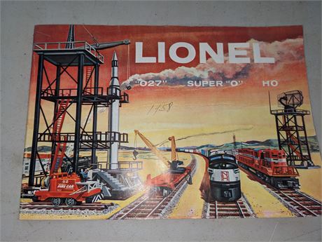Vintage Lionel Train Catalog 1958