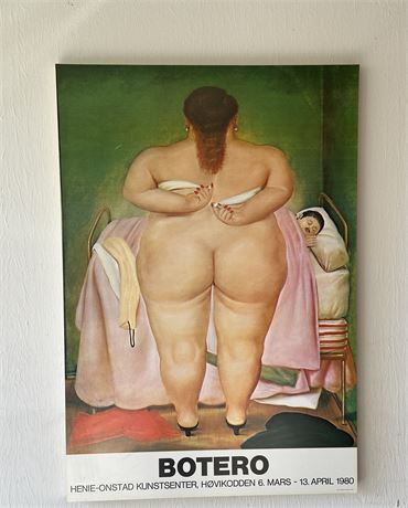 Fernando Botero "The Morning After" Poster Board Wall Art