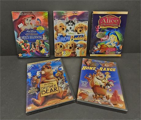 Disney DVD's 5 open childrens films