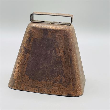 Vintage Hand Hammered Copper Cattle Bell
