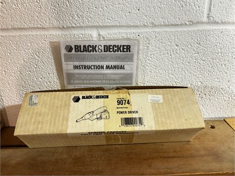 Black & Decker Power Driver In Box