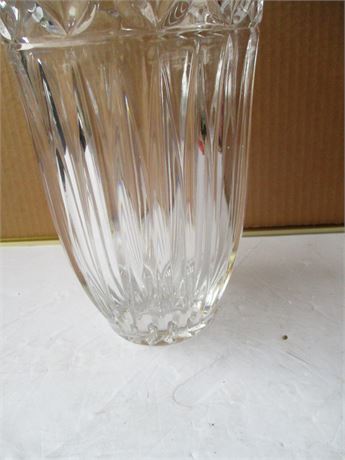 Genuine Polish Fine Crystal Leaded 9" Tall X 6" Fancy Vase