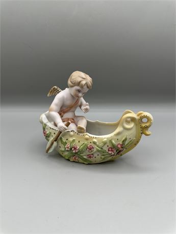 Vintage Ardalt Lenwile Porcelain Bisque Angel Baby