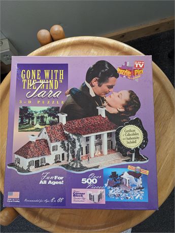 New Gone With the Wind 3D 500pc Puzzle- Unopened