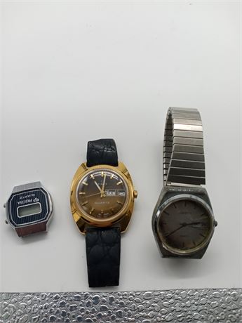 3 Vintage Men's Watch Lot