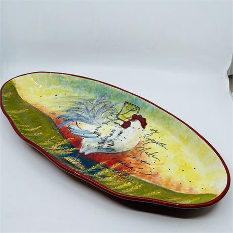 Susan Winget Decorative Serving Ceramic Platter
