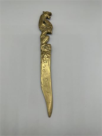 Vintage Brass Chinese Letter Opener
