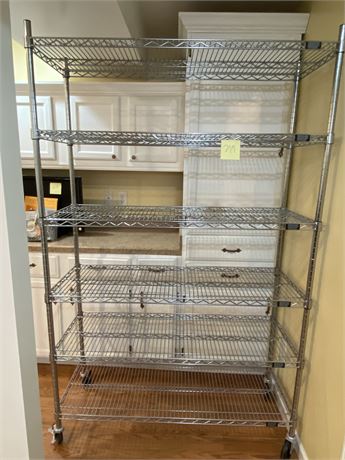 Shelf Tech System's Chrome Kitchen Shelf Rack