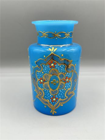 Vintage Opaque Glass Jar