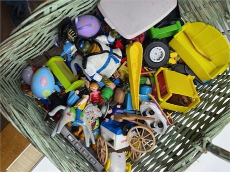 Basket of Assorted Toys
