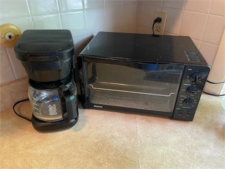 Kenmore Toaster Oven & Proctor Silex 12-cup coffee maker
