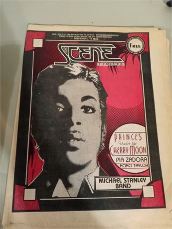 Vintage 1986 Scene Magazine Prince