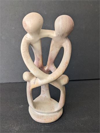 Hand Carved Soapstone Family of Four