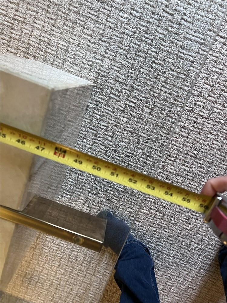 Great Finds Online Auctions - Contemporary Teselated Marble & Brass ...