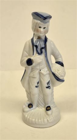 Blue and White Colonial Porcelain Figurine