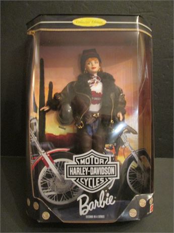 New Vintage 2000 Barbie Doll 11" Harley Davidcon Motorcycle 20441
