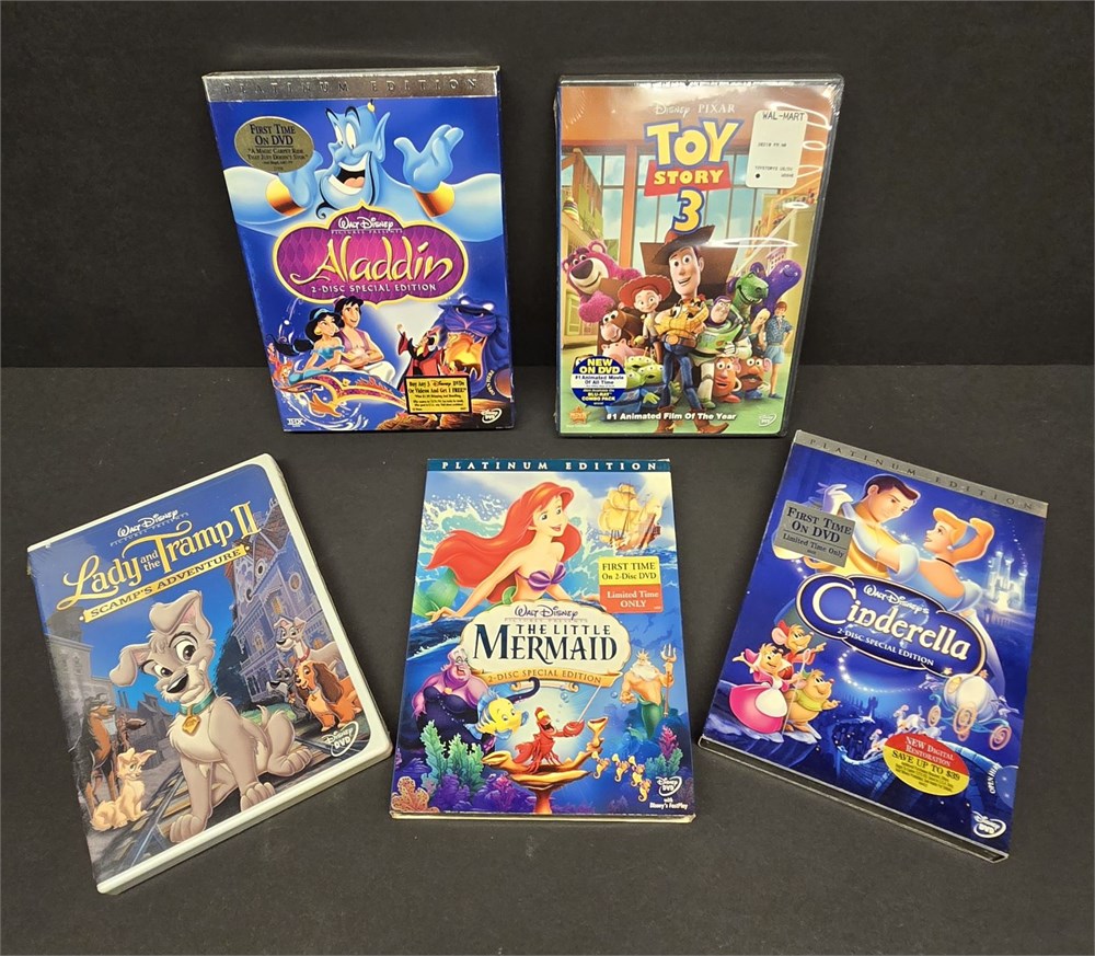 Great Finds Online Auctions - Disney unopened Childrens Films on DVD