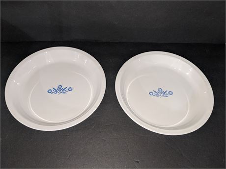 Corningware Pie Plates- both like new