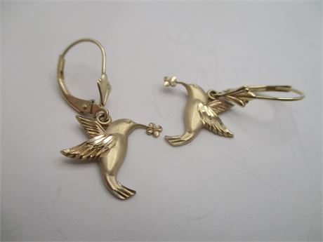 Great Finds Online Auctions - 1.44 Grams 14 Kt Gold Hummingbirds Latch ...