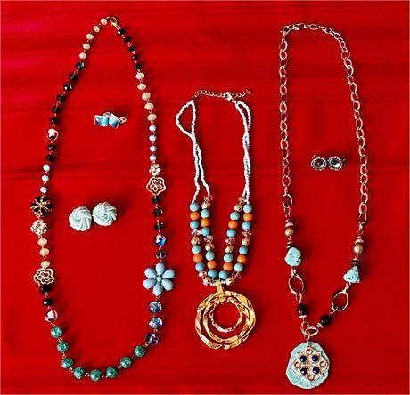 Lot Of Trendy In Turquoise Featuring All Blue Jewelry Pieces