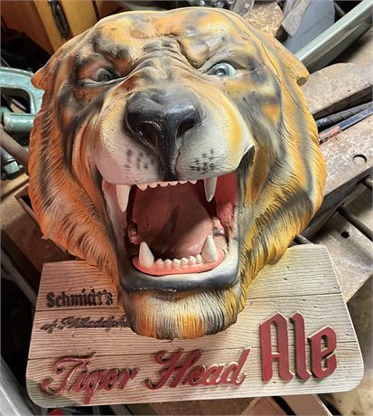 Schmidt's Tiger Head Ale Bar Sign