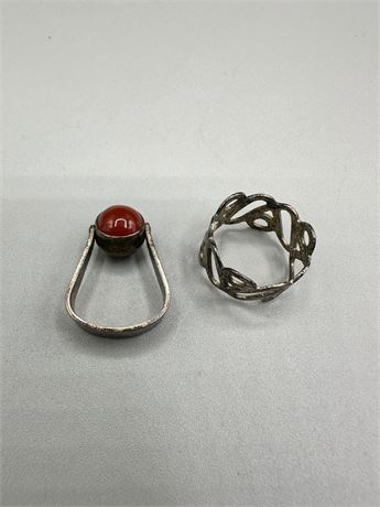 Vintage Contemporary Small Boho Ring Pair
