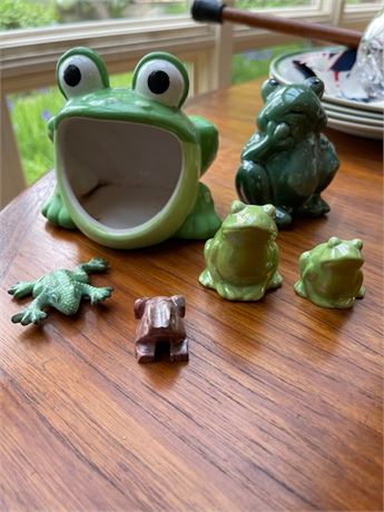 Collection of Frog Figurines