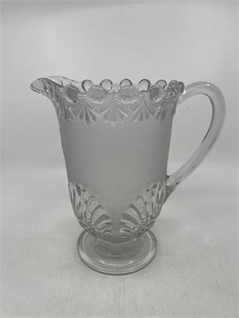 EAPG Westmoreland Shell and Jewel Clear Pitcher