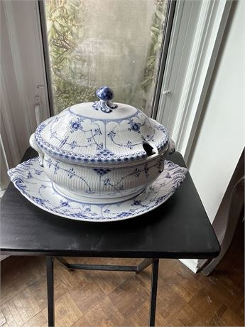 Royal Copenhagen Soup Tureen and Underplate