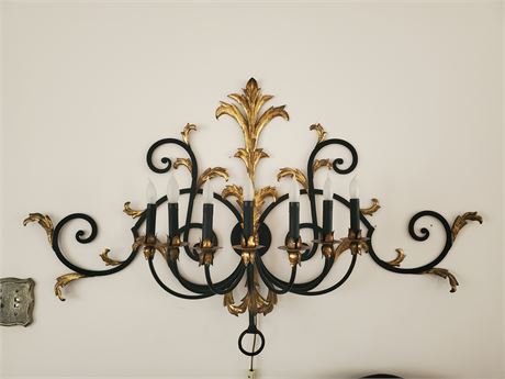 Great Vintage Lighted Wall Sconce