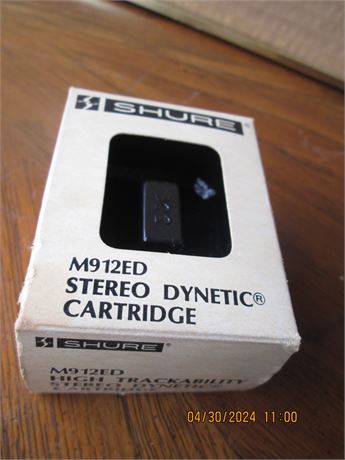 Vintage SHURE M912ED Stereo Dynetics Used Cartrdige in Box