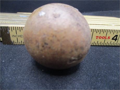 Antique Rare Primitive Hand Made Natural Clay 1 1/2" Heavy Ball Marble  Lot