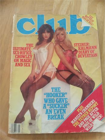 Vintage 1982 Adult Club Magazine